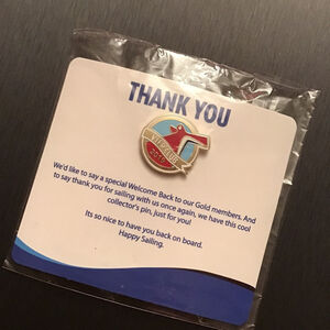 Carnival Cruise Line Gold and Blue VIFP Club 2019 Collector's Pin